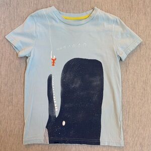 Mini Boden boys whale screen print tee 6-7y